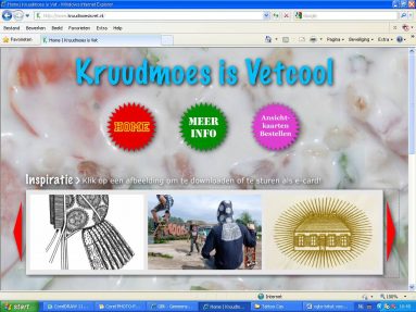 Kruudmoes is Vetcool, interactieve website behorend bij kunstproject om de IJsselvallei op de kaart te zetten